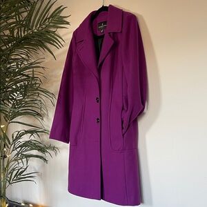 VIBRANT LONDON FOG WOOL BLEND TRENCH COAT